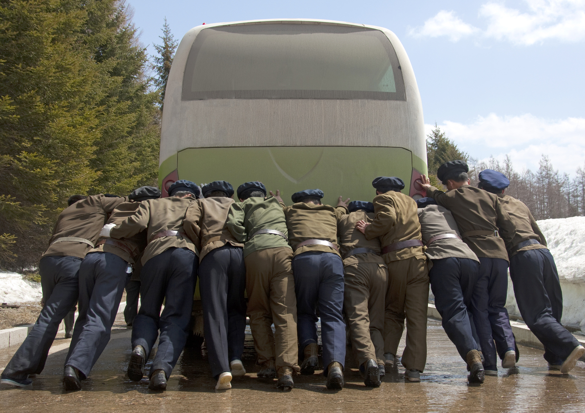 bus en corée du nord